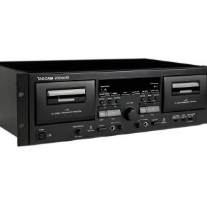 TASCAM 202mkVII Retro-modern Double Cassette Deck with USB Port
