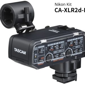 TASCAM CA-XLR2D-N Dual XLR/TRS Mic Adapter Mirrorless Cameras / 48kHz-96kHz / 2 XLR / 3.5mm