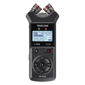 TASCAM DR-07XP 32-Bit Float 2-Channel Handheld Recorder / USB-C Audio Interface / Adjustable Stereo Mics