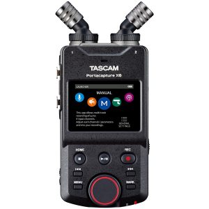 TASCAM PORTACAPTURE X6 6-Channel 32-bit Float Portable Audio Recorder 96 kHz 2.4-inch Touchscreen
