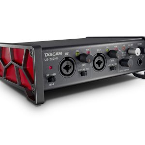 TASCAM US-2X2HR 2-In 2-Out USB Audio/MIDI Interface 24-bit/192kHz Loopback OBS iPad