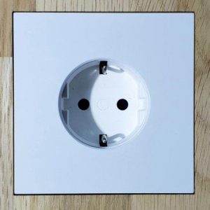 Wall-Smart 003-1-396 WS SB for Basalte Socket 1 Gang/Satin White