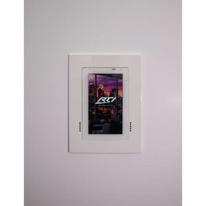 Wall-Smart 027-1RA13-WH Nearly Flush 5in Touch Panel Retrofit Bezel / White / 4mm