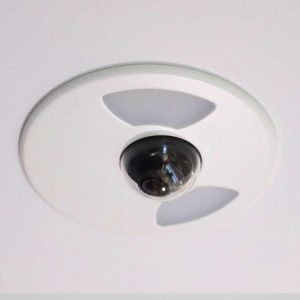 Wall-Smart 076-1-986 In-Wall Flush Camera Adapter / Magnetic Bezel / White Matte / Nearly Flush