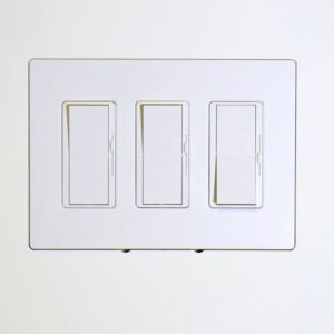 Wall-Smart 10-01-308 Designer Style 3-Gang 5/8 in Flush Wall Adapter / Paintable / Depth Calibration