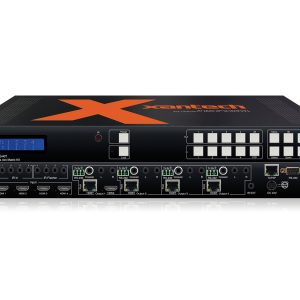Xantech XT-HDBT-MX44-4K18G-KIT HDBaseT 4K 18Gbps 4×4 Matrix Kit with 4 HDBT Receivers – 70m (4K up to 40m)