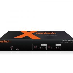 Xantech XT-HDMI-MX42-4K18G HDMI 2.0 4×2 Matrix with Audio Breakout and EDID Management