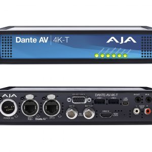 AJA DANTE-AV-4K-T Encode 12G/HDMI Video with Embedded Audio into Dante AV Ultra JPEG 2000 (Transmitter)