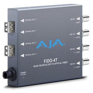 AJA FiDO-4T-MM 4-Channel 3G-SDI to Multi-Mode LC Fiber (Transmitter)