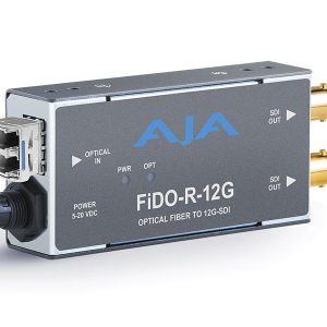 AJA FiDO-R-12G 1-Channel Single-Mode LC Fiber to 12G-SDI Extender (Receiver)