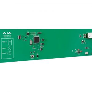 AJA OG-FIDO-R-12G-ST 1-Channel Singlemode ST Fiber to 12G-SDI Receiver / 10 km / Reclocking / HDR