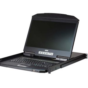 Aten CL3116NX 16-Port PS/2-USB VGA Single Rail WideScreen LCD KVM Switch