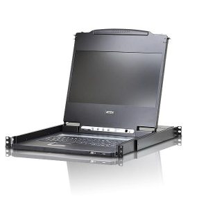 Aten CL6700MW 17 inch Wide Screen Full HD LCD Console Support DVI/HDMI/VGA