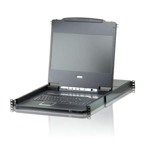 Aten CL6708MW Single Rail 8-Port DVI FHD LCD KVM Switch