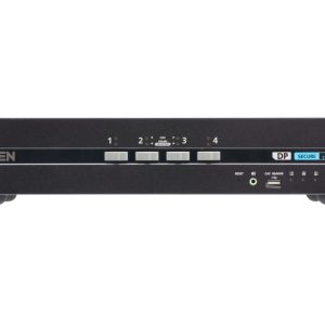 Aten CS1144DP4C 4-Port USB DisplayPort Dual Display Secure KVM Switch with CAC (PSD PP v4.0 Compliant)