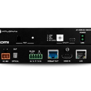 Atlona AT-HDR-EX-100CEA-TX HDBaseT 4K HDR Transmitter / PoE / IR / RS-232 / Ethernet / 330 ft
