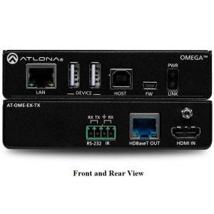 Atlona AT-OME-EX-TX 4K/UHD HDMI/HDBaseT Extender (Transmitter) with USB/Control/PoE up to 330ft/100m