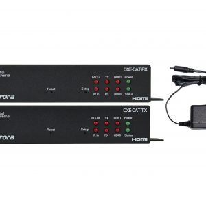 Aurora Multimedia DXE-CAT-S2-4K HDMI HDBaseT CAT Extender (Transmitter/Receiver) 183m/600ft Kit