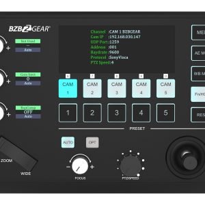 BZBGEAR BG-COMMANDER-JR Universal Compact Serial and IP PTZ Camera Joystick Controller with RS-232/422 Support