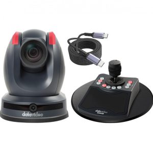Datavideo Single Camera Streaming Package 30x PTZ Camera Package 1080p60 / PoE / Dual-Lens Auto-Tracking / Joystick Controller