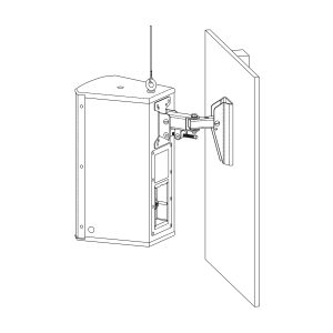 Electro-Voice EVC-WB-WHT Wall bracket EVC 8/12/15 inches, White
