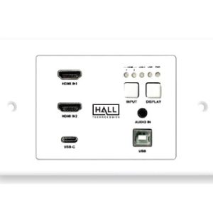 Hall Technologies HT-DSCV2-70-TX-UK 4K UHD in-Wall Transmitter with USB Host and CEC Triggering