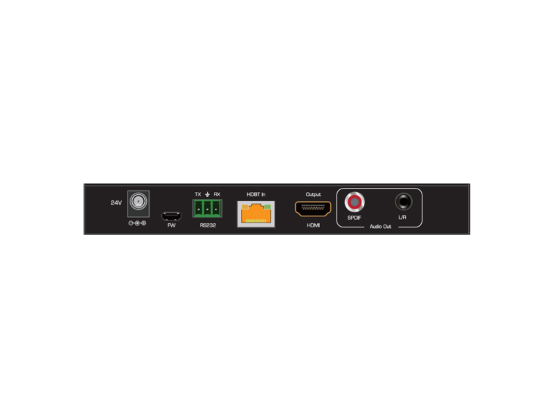 Hall Technologies UH18-R 4K60 HDMI/HDBaseT Extender (Receiver) with USB/IR/RS-232/POC up to 100m - Image 3