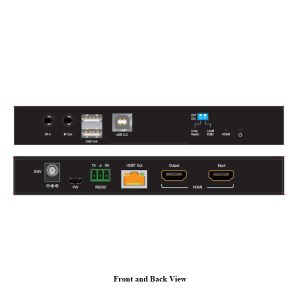 Hall Technologies UH18-S 4K60 HDMI/HDBaseT Extender (Transmitter) with USB/IR/RS-232/POC up to 100m