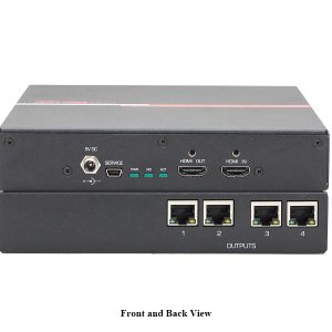 Hall Technologies ULTRA-V-4S 1×4 4K UHD HDMI Splitter/Extender (Transmitter) over 1 CAT6 up to 100m/328ft