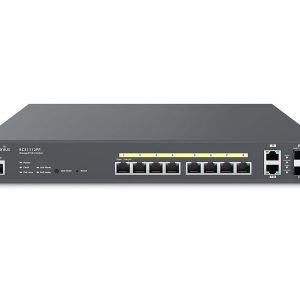 ICRealtime ECS1112FP Cloud Managed 8-Port Gigabit PoE+ Layer 2+ switcher 130W PoE Budget 2 GbE/2 SFP