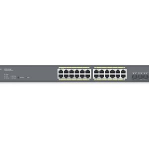 ICRealtime ECS1528P Cloud Managed 24-Port Gigabit PoE+ Layer 2+ Switch / 240W PoE Budget / 4x 10Gb SFP+ Uplinks