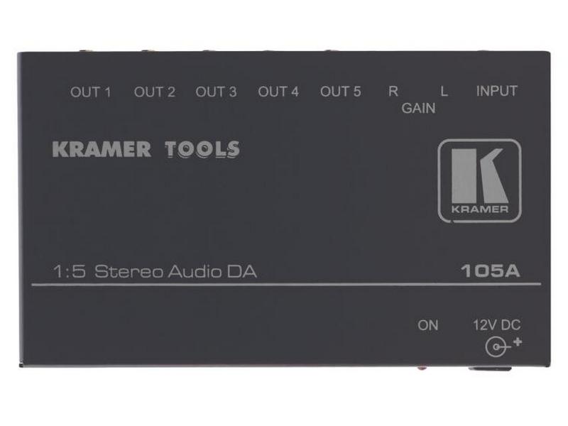 Kramer 105A 1×5 Stereo Audio Distribution Amplifier