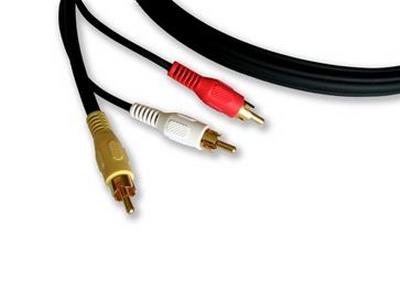 Kramer C-3RVAM/3RVAM-35 3 RCA (M) to 3 RCA (M) Cable (1 RG-59 for Video) – 35ft