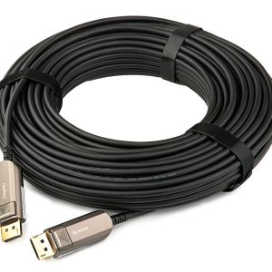 Kramer CP-AOCDP/UF-197 DisplayPort 1.4 Active Optical Cable 8K@60Hz / 32.4Gbps / 197ft Plenum
