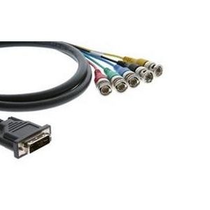 Kramer C-DMA/5BM-3 DVI-A (M) to 5 BNC  (M) Breakout/ Molded - 3ft