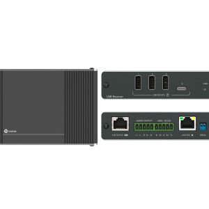 Kramer EXT3-UE-R USB 2.0 Over CAT Receiver / USB-A USB-C / Audio / Ethernet / RS-232 / 100m