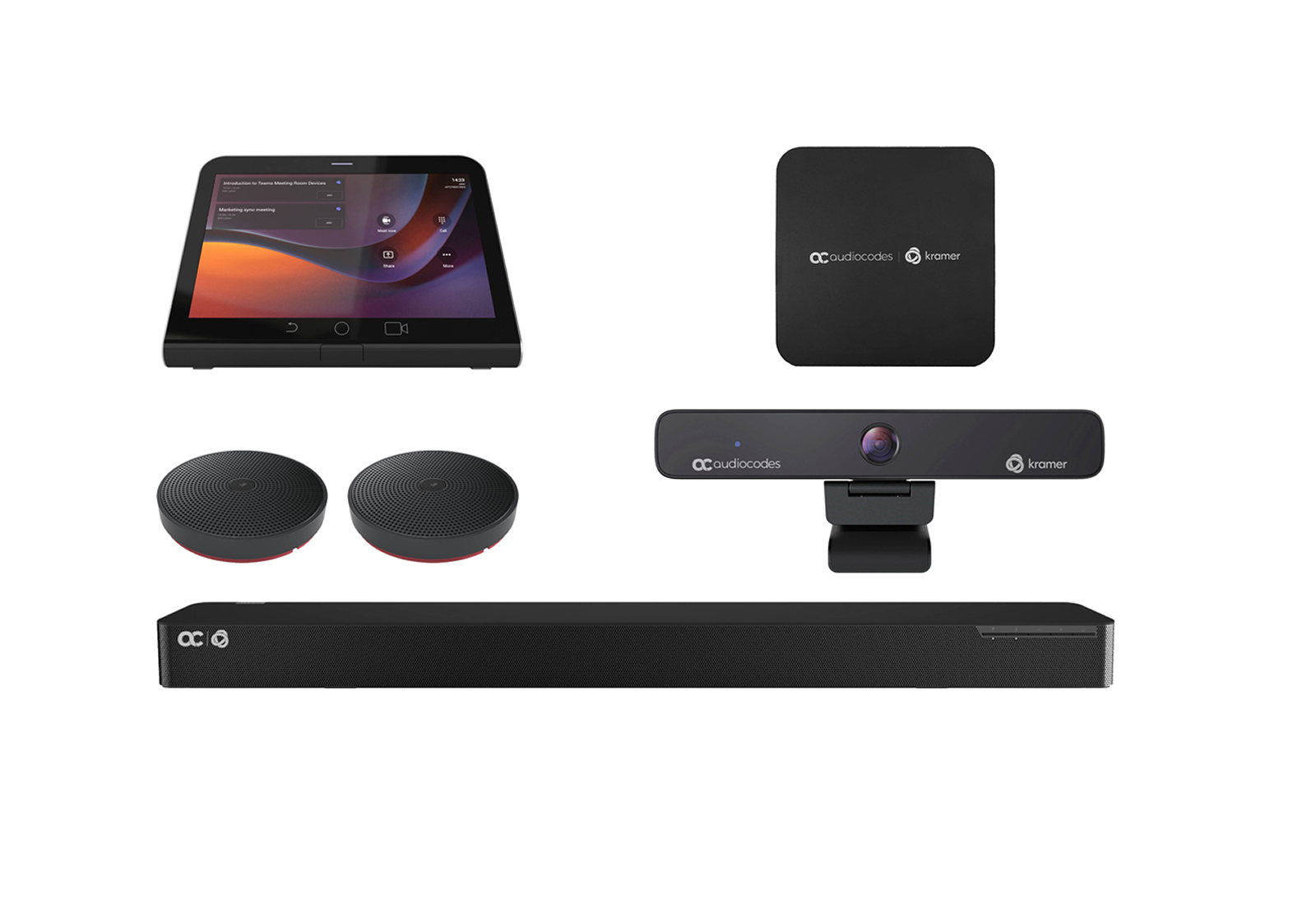 Kramer KAC-CU-200-B40 UHD 4K Camera / 10x Zoom / USB Speaker Bar / 8 inch Touch Controller / MTR PC