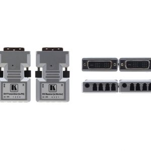 Kramer 610R/T(SET)/US Detachable DVI Optical Transmitter / Receiver 1920×1200@60Hz 1312ft LC Fiber