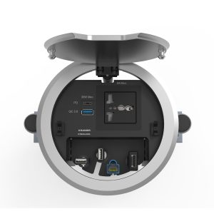 Kramer RTBUS-28XL Round Table Connection Bus for Power Socket/USB Charging and Cable Pass-Throughs
