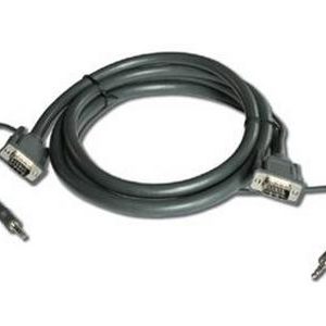 Kramer C-GMA/GMA-25 15-Pin (M) to 15-Pin (M) + 3.5mm Stereo Cable - 25ft