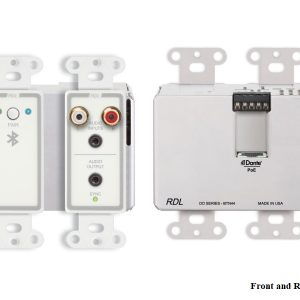 RDL DD-BTN44 Wall-Mounted Bi-Directional Line-Level and Bluetooth Audio Extender/Dante Interface/PoE