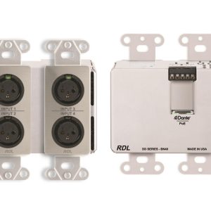 RDL DDS-BN40 4x2 Wall-Mounted Bi-Directional Mic/Line Dante Interface