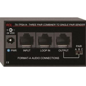 RDL TX-TPSA1A Three Pair Combiner to Single Pair Sender - Twisted Pair Format-A