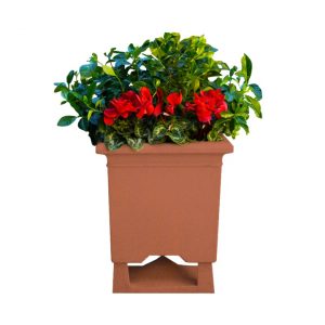 Rockustics SQUAREROOT 6.5 TC/T 6.5 inch Outdoor Square Planter Speaker with Transformer (Terra Cotta)