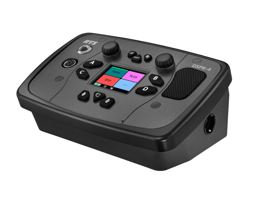 RTS DSPK4-F 4M IP 4-Channel Flush Mount User Station, 4-Pin Male