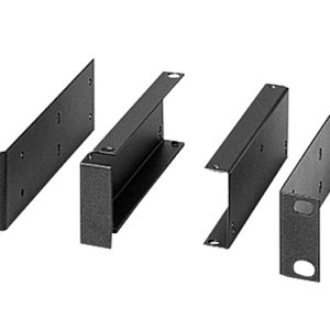 RTS RMK-D BLACK Dual rack mount kit mounts 1/2 rack components in center of 19″ rack