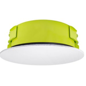 Soundtube IPD-CM52S-BGM-II-WH 5.25 inch IP-Addressable/Dante-Enabled In-Ceiling Speaker with Short Can and Seamless Magnetic White Grille