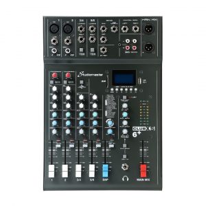 Studiomaster CLUB XS6+ 2 Mic 2 ST Channels INC DSP and USB/MP3 Player