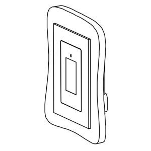 Wall-Smart 028-1-392-WO Retrofit Mount for Savant Thermostat CLI-W200/Unpainted