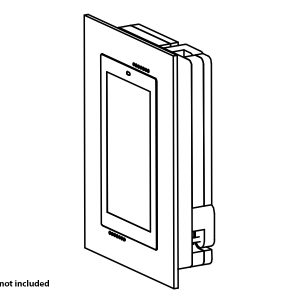 Wall-Smart 10-01-435-WO Retrofit Flush Mounts for Savant ITP-E5500 5.5in Screen/Unpainted